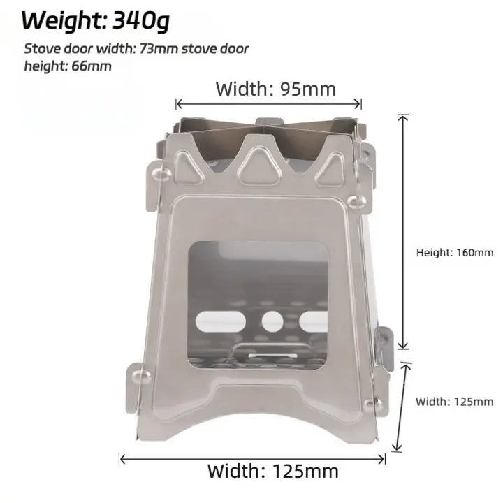 Stainless Steel Card Fire Stove - RDPAW OutdoorGear