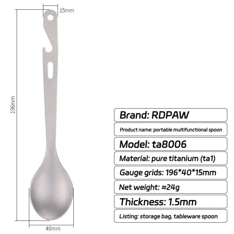 Titanium Thickened Multi-Function Spoon RDPAW