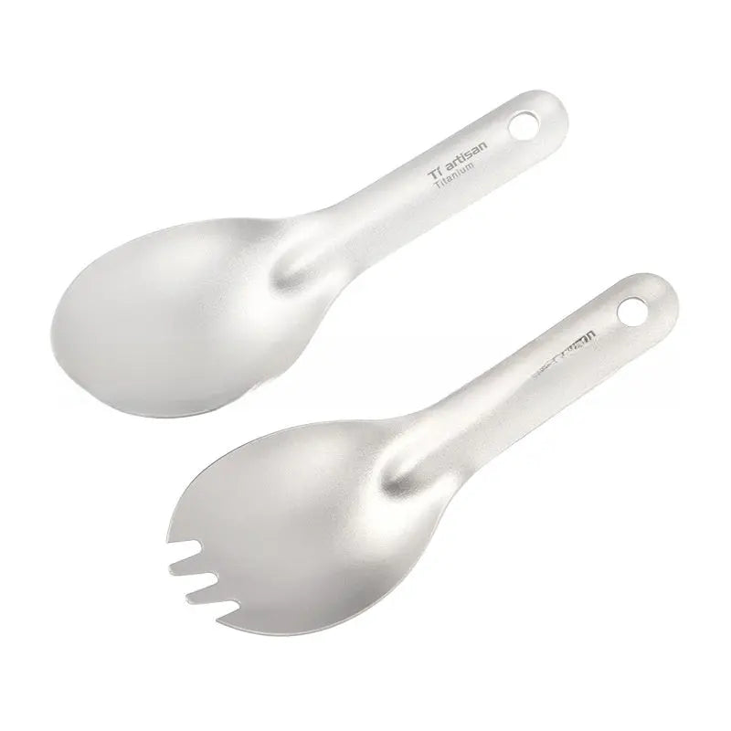 Titanium Short Fork and Spoon Set - RDPAW OutdoorGear