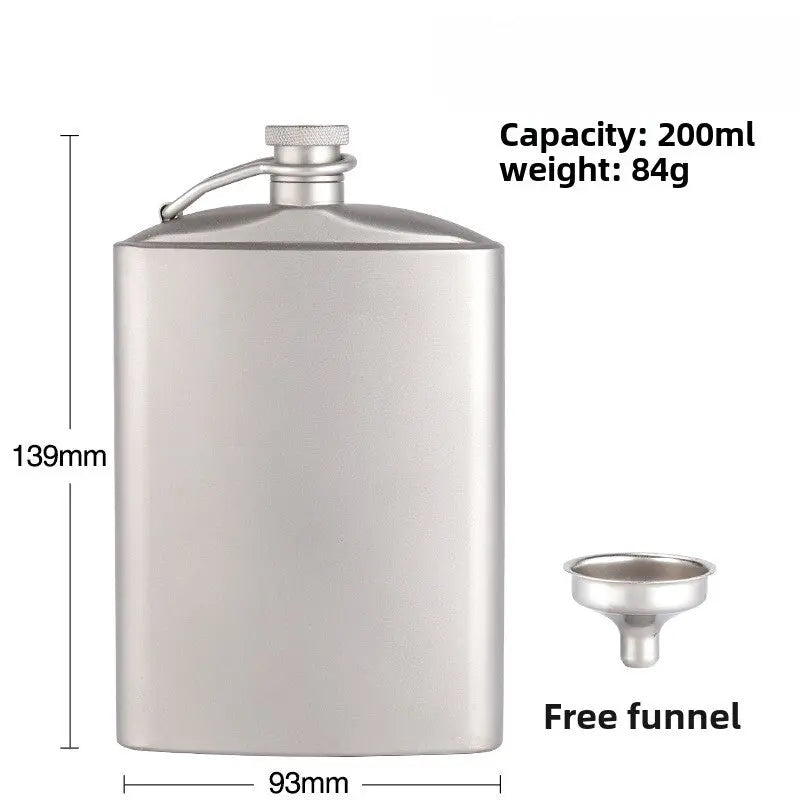 Titanium Whiskey Flask RDPAW