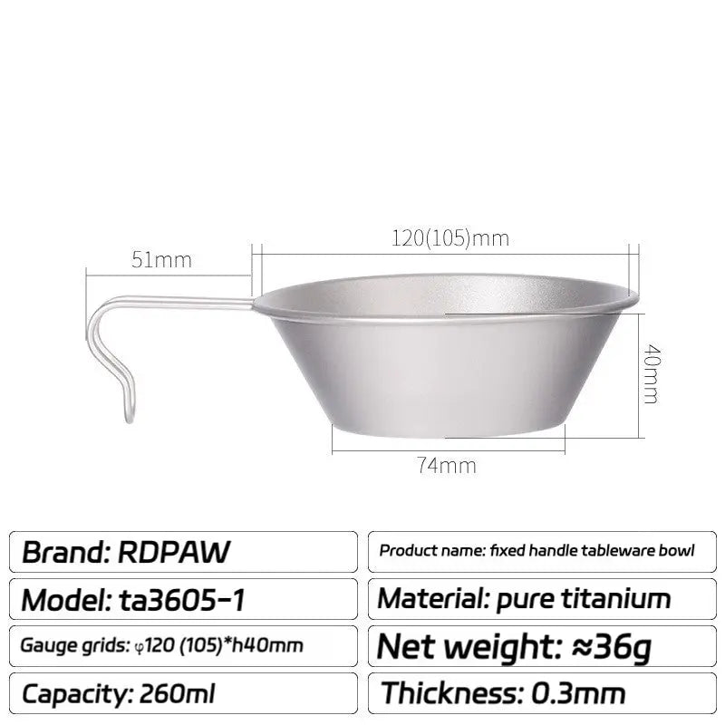 Titanium Sierra Bowl RDPAW