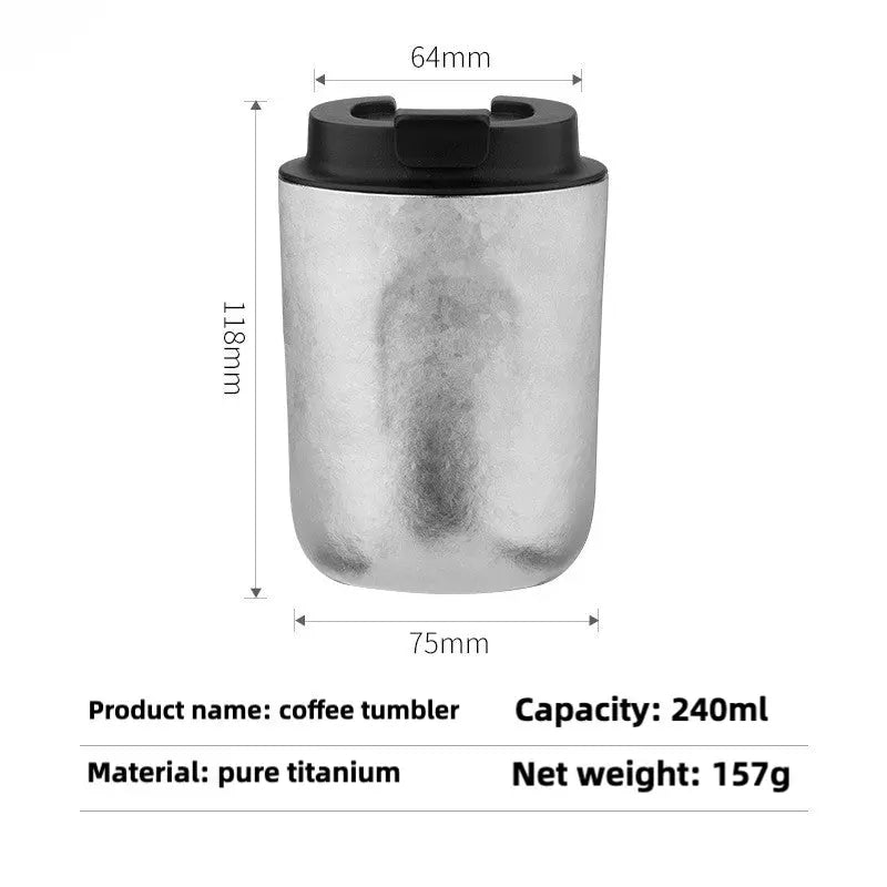 Titanium Travel coffee mug RDPAW