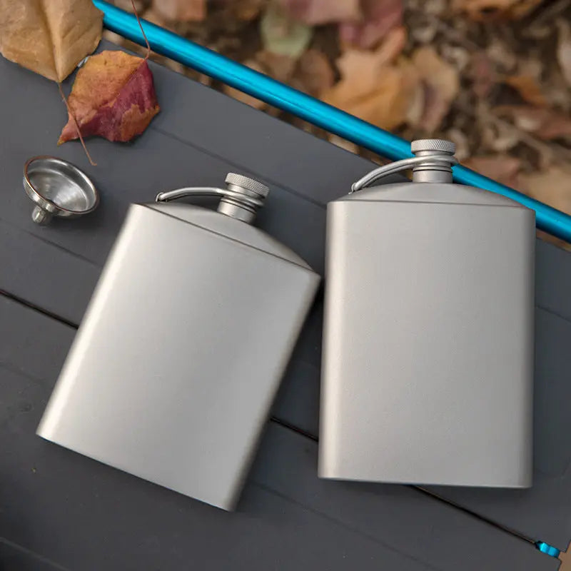 Titanium Whiskey Flask RDPAW