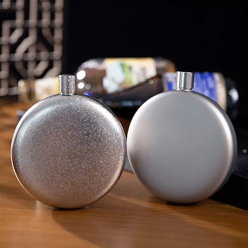 Titanium Round Portable Flask - RDPAW OutdoorGear