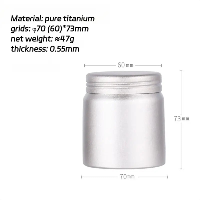 Titanium Moisture-Proof Tea Canister. - RDPAW OutdoorGear