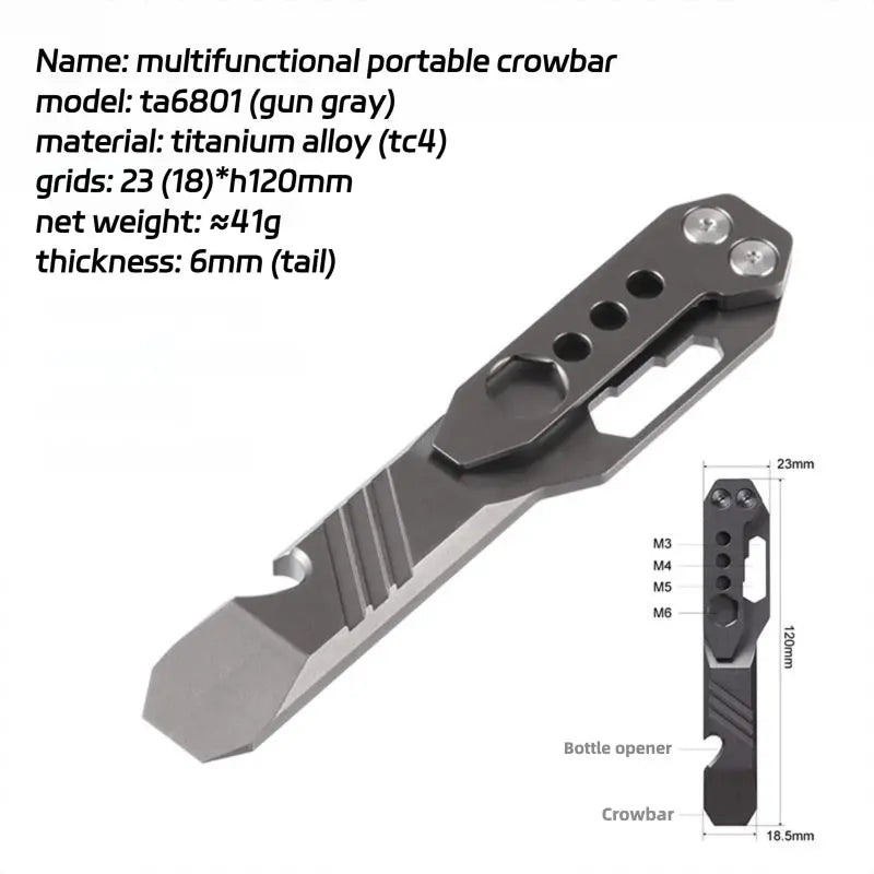 Titanium Multi-Function Pry Bar - RDPAW OutdoorGear