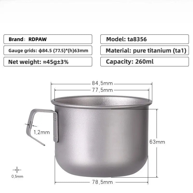 Titanium Travel Coffee Cup RDPAW