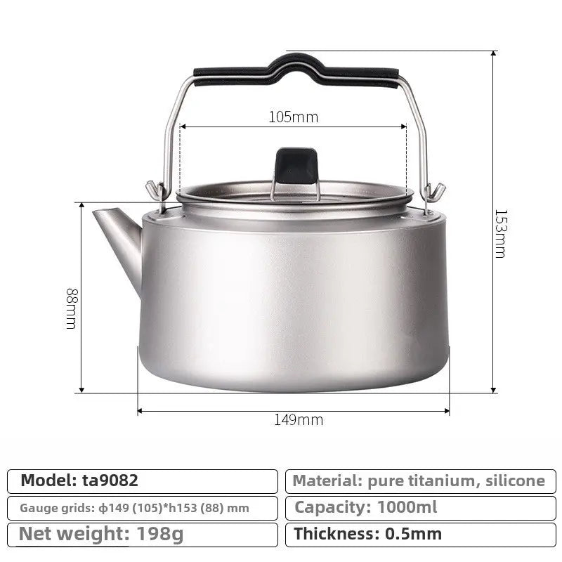 Titanium camping kettle RDPAW