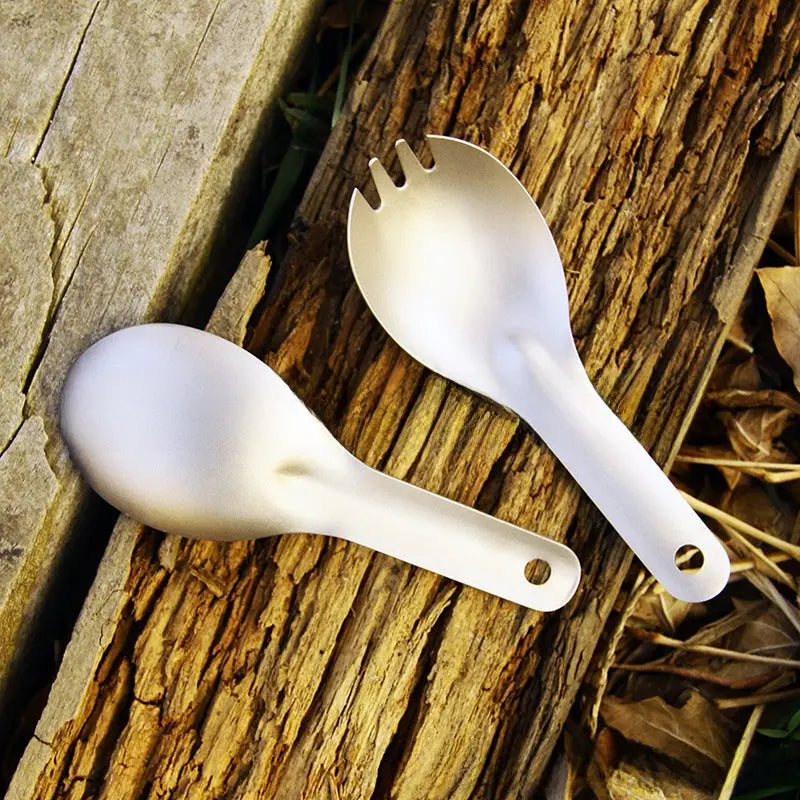 Titanium Short Fork and Spoon Set - RDPAW OutdoorGear