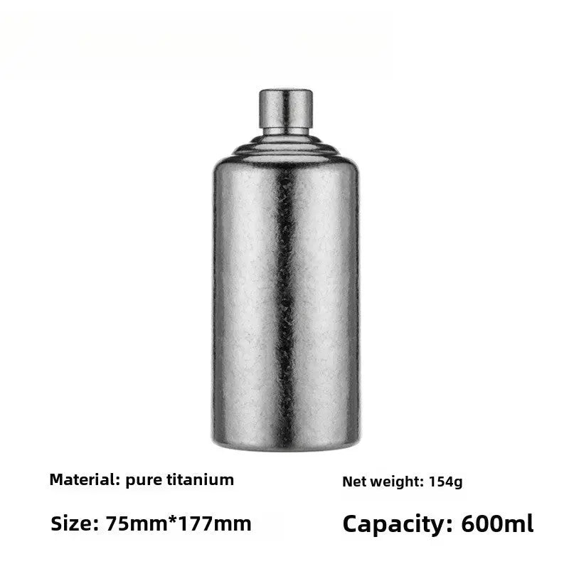 Titanium Cylinder Flask - RDPAW OutdoorGear