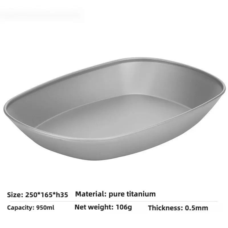 Titanium Camping Fish Plate - RDPAW OutdoorGear