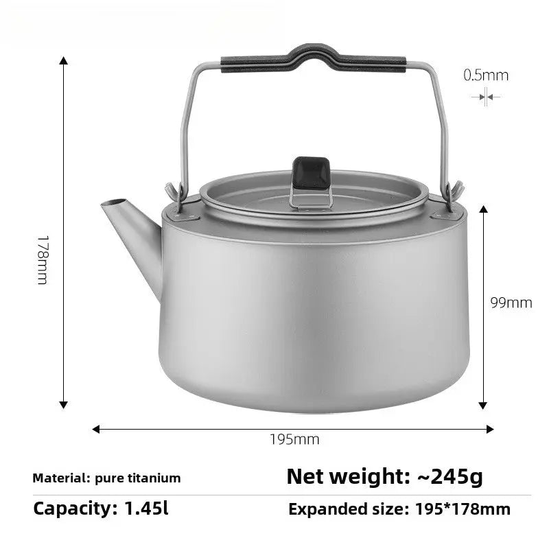 Titanium camping kettle RDPAW