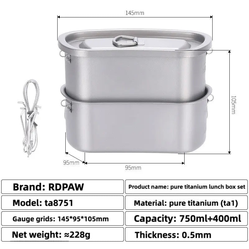 Titanium Soldier Lunch Box - RDPAW OutdoorGear