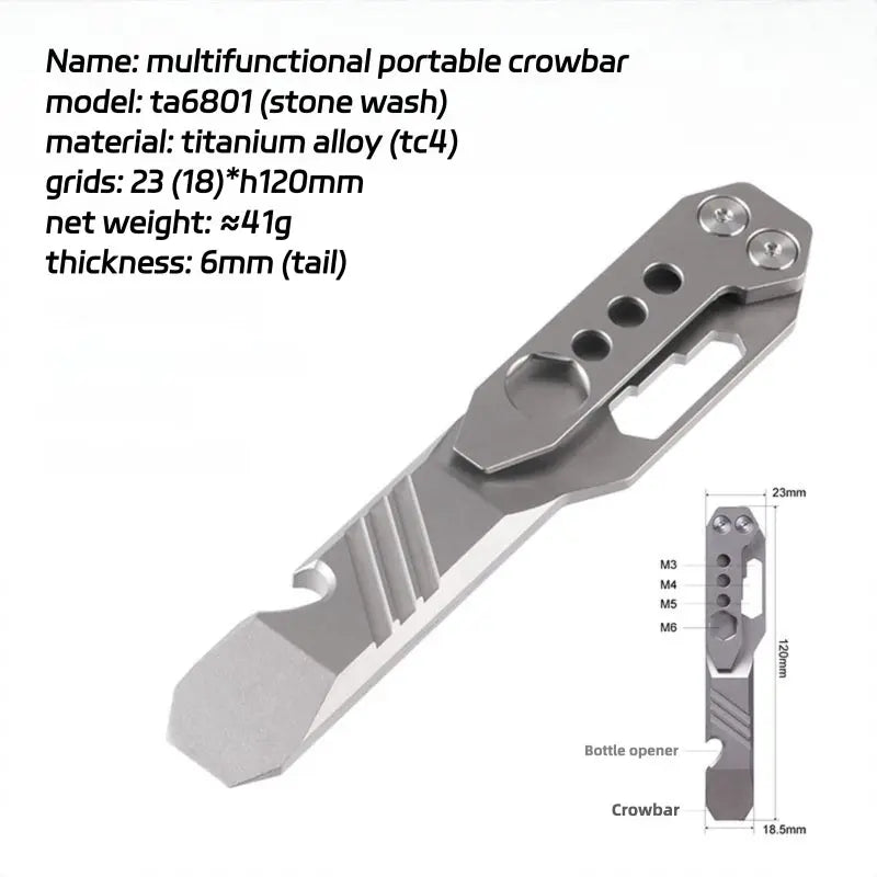 Titanium Multi-Function Pry Bar - RDPAW OutdoorGear