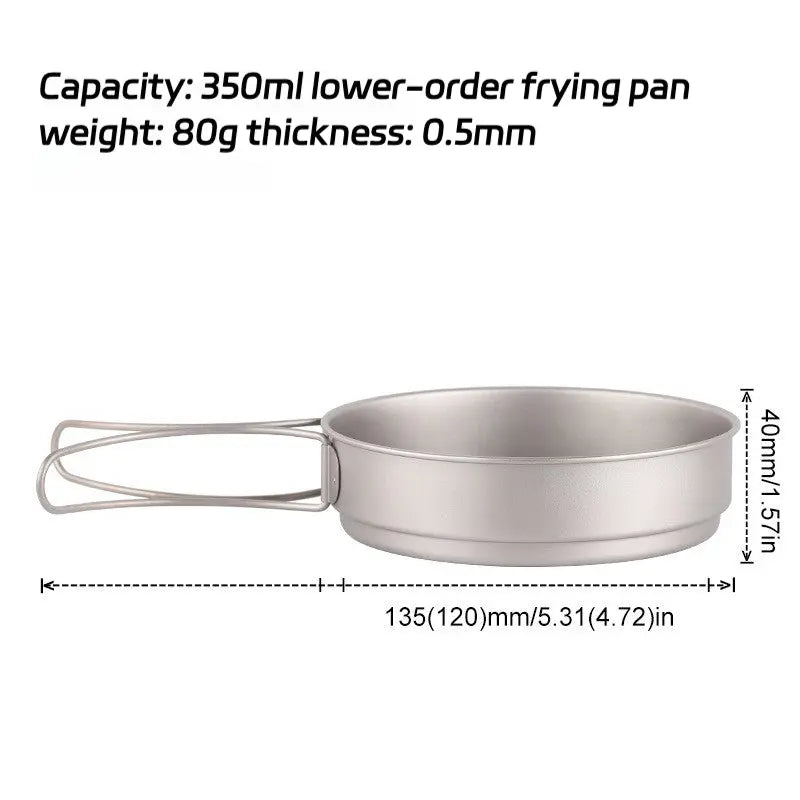 Titanium Flat Bottom Frying Pan RDPAW